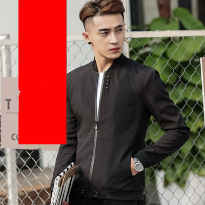 Chaqueta Casual para Hombre Cuello Alto Ajustado Talla Grande - Image 7
