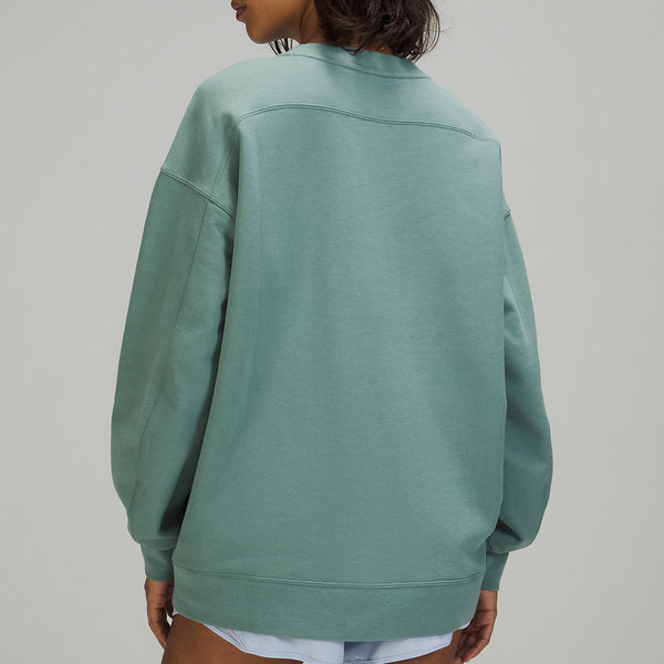 Suéter Casual de Cuello Redondo y Manga Larga para Mujer
