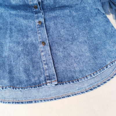 Chaqueta Denim Deshilachada para Mujer - Image 9