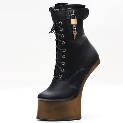 Botas Tobilleras de Tacón Ultra Alto 18cm Efecto Pezuña - Image 5