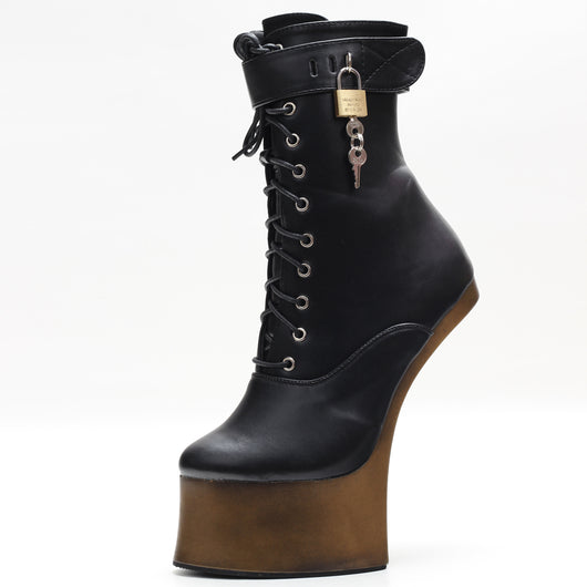 Botas Tobilleras de Tacón Ultra Alto 18cm Efecto Pezuña - Image 5