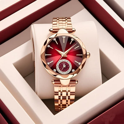 Reloj de Cuarzo Elegante para Mujer con Detalles de Diamante - Image 6
