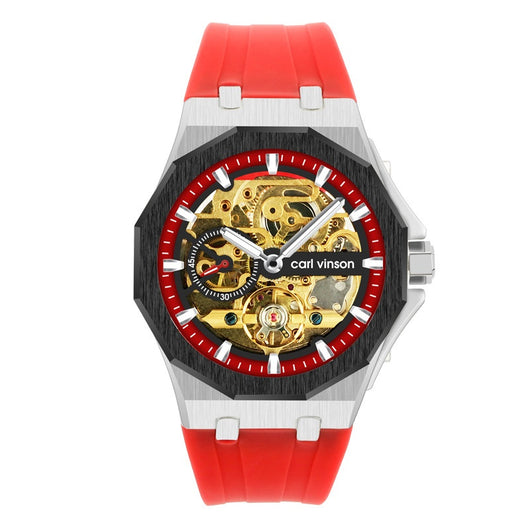 Reloj Mecánico Automático Luminoso con Correa de Silicona Hueca - Image 4