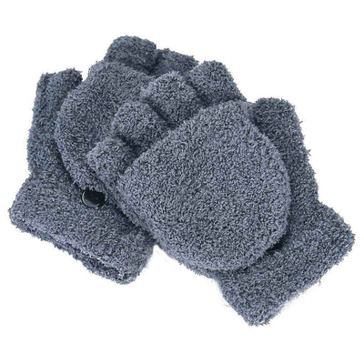 Guantes Mitones de Polar Coral con Dedos Libres para Escribir y Viajes - Image 5