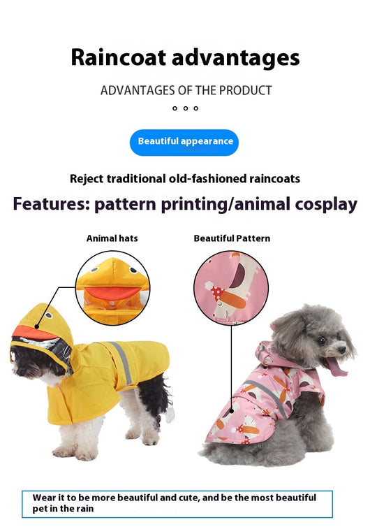 Poncho Reflectante para Perros con Diseño Cartoon y Tracción - Image 17
