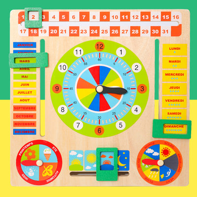 Juguete de Bloques Educativo Reloj-Calendario - Image 12