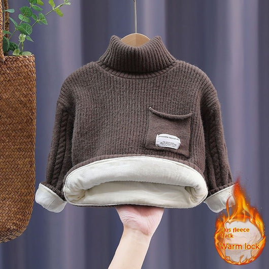 Suéter Infantil Acolchado con Forro Polar para Otoño e Invierno - Image 6