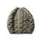 Chaqueta Acolchada Japonesa con Cuello Redondo y Cierre Oblicuo