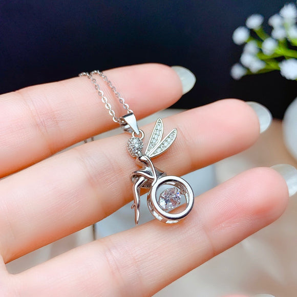 Soporte Colgante de Plata para Diamante Moissanita - Engaste Vacío