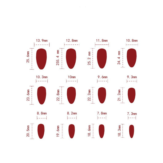 Parches de Uñas Ojo de Gato Rojo Intenso - Image 2