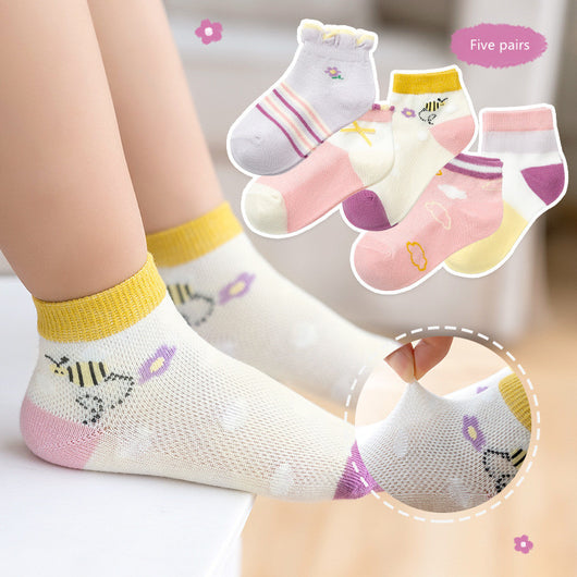 Calcetines de Algodón Transpirable para Bebé - Comodidad de Verano - Image 10