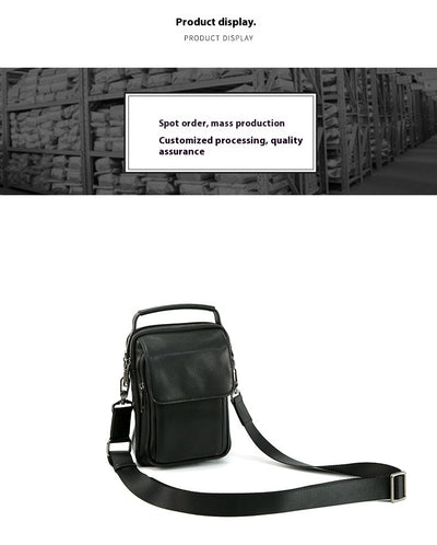 Bolsa Mensajera de Cuero Genuino Retro - Estilo Casual para Hombre - Image 12