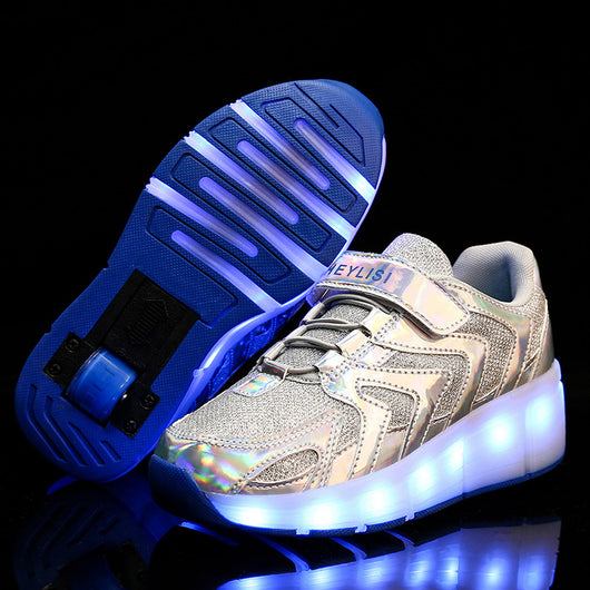 Zapatillas con Ruedas LED USB Recargables - Doble Rueda Luminosa - Image 7