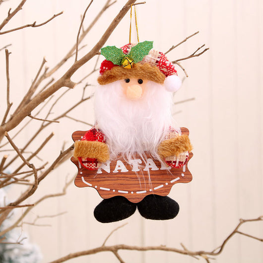 Campanas Navideñas de Tela y Madera - Adornos Colgantes Pequeños - Image 10