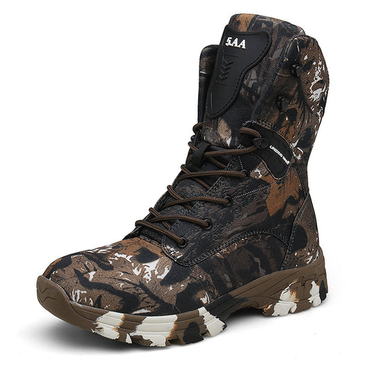 Botas Tácticas Impermeables Camuflaje Altura Media - Image 7