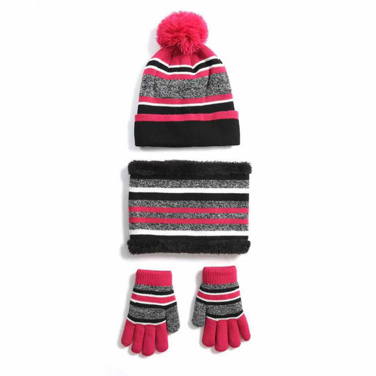 Conjunto Invernal Completo: Gorro, Bufanda y Guantes Acolchados - Image 5
