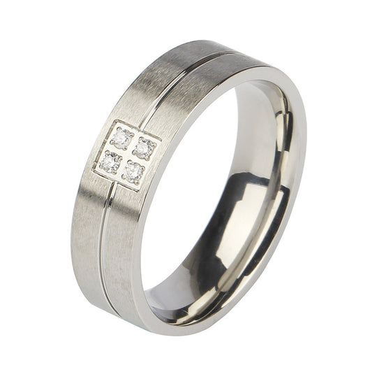 Anillo de Acero Titanio Color Acero Congelado para Hombre y Mujer - Image 5