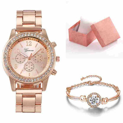 Reloj de Pareja Acero Inoxidable con Movimiento de Cuarzo para Hombre y Mujer - Image 10