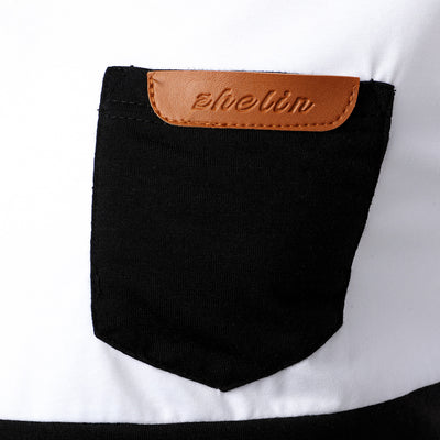 Polo de Hombre con Costura Bicolor en Cuero Premium - Image 4