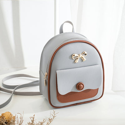 Mochila Casual para Mujer con Bolsillo Frontal Contrastado - Image 5