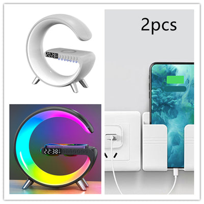 Lámpara LED Inteligente G con Altavoz Bluetooth, Cargador Inalámbrico y Control por App - Image 28