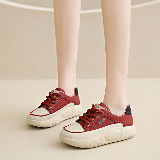 Zapatillas Blancas de Cuero para Mujer - Cómodas y Transpirables - Image 3