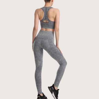 Leggings Yoga con Espalda Hueca - Traje Deportivo Moderno - Image 3