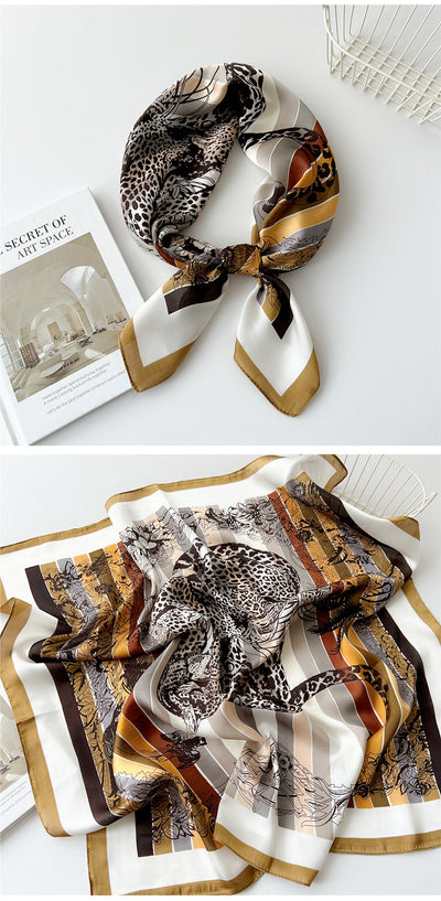 Pañuelo de Seda Cuadrado 70cm - Versátil para Primavera y Otoño - Image 54