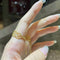 Anillo Ajustable de Encaje en Oro Amarillo 18K para Mujer