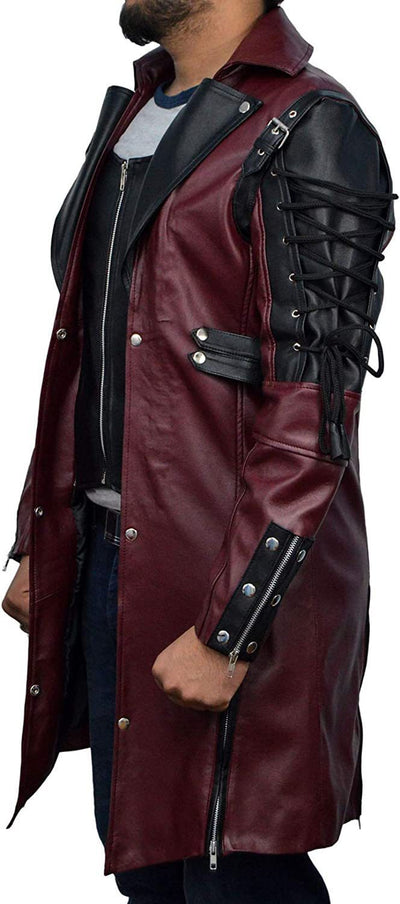Abrigo de Cuero Medieval Punk Goth para Tallas Grandes - Disfraz Halloween - Image 16