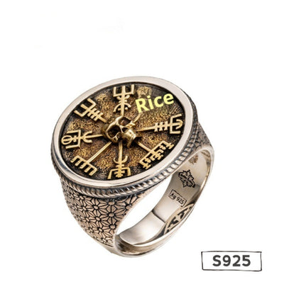 Anillo de Plata Ajustable para Hombre con Grabado Personalizado - Image 11