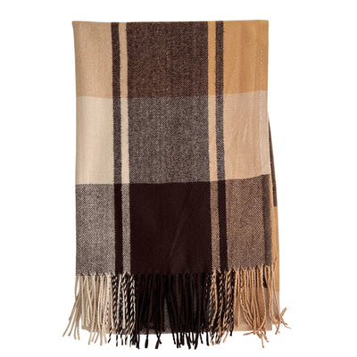 Chal Pashmina Escocés con Borlas para Mujer - Tejido Grueso y Cálido - Image 5