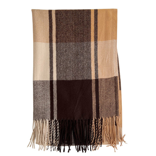 Chal Pashmina Escocés con Borlas para Mujer - Tejido Grueso y Cálido - Image 5