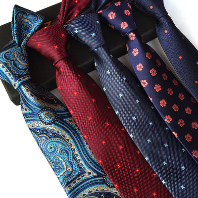 Corbata Jacquard Paisley Europeo Americana para Hombre - Image 20
