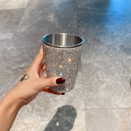 Taza Térmica de Acero Inoxidable con Diamantes - Vaso Premium Multifuncional para Oficina - Image 4