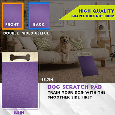 Tabla Rascadora de Madera con Lija para Uñas de Perros