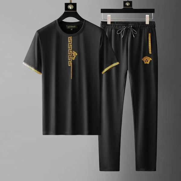 Conjunto Deportivo Masculino de Pantalones Cortos y Camiseta