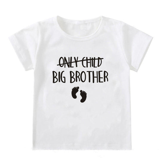 Camiseta Infantil Blanca de Manga Corta Unisex