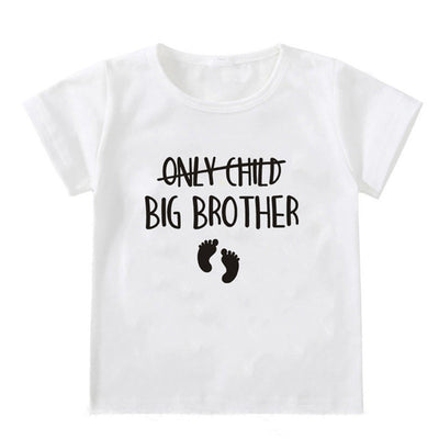 Camiseta Infantil Blanca de Manga Corta Unisex