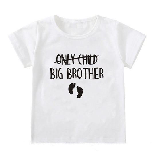 Camiseta Infantil Blanca de Manga Corta Unisex