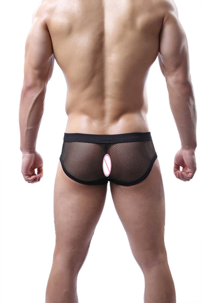 Calzoncillos Tipo Boxer de Malla Europeos y Americanos para Hombre en Talla Grande - Image 4