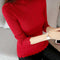 Blusa Slim Fit con Mangas Volante de Loto