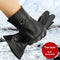 Guantes de Cuero para Mujer Invierno - Forro Polar, Impermeables y Táctiles