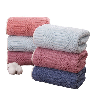 Toalla de Baño de Felpa de Coral a Rayas - Absorción Rápida y Secado Ultrarrápido - Image 15