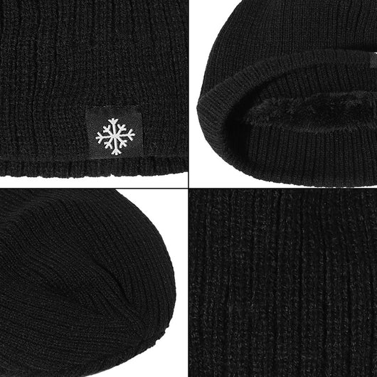 Gorro de Lana para Hombre con Etiqueta Copo de Nieve - Abrigo Reforzado para Exterior - Image 12