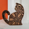 Escultura de Gato Tallada a Mano en Madera