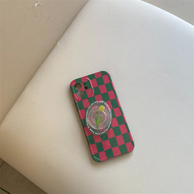 Funda Protectora para Celular Cuadriculada con Diseño de Tulipanes - Image 13