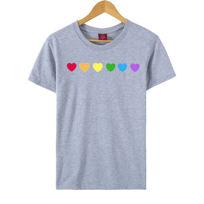 Playera Estampada Corazón Arcoíris Manga Corta - Image 15