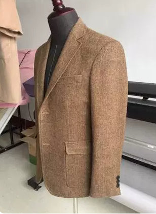Blazer Retro Estadounidense Otoño-Invierno en Lana, Ajuste Slim Casual - Image 18