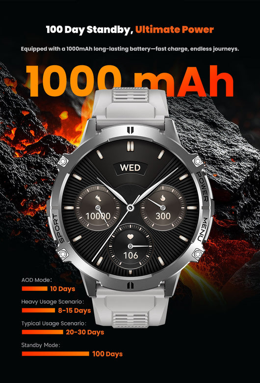 Reloj Deportivo Inteligente Resistencia Triple con Batería Extendida X3 - Image 9